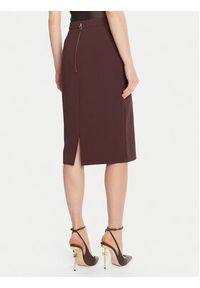 Elisabetta Franchi Spódnica ołówkowa GO-137-56E2-V320 Bordowy Regular Fit. Kolor: czerwony. Materiał: syntetyk #4