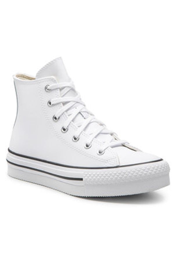 Converse Trampki Ctas Eva Lift Hi A02486C Biały. Kolor: biały. Materiał: skóra