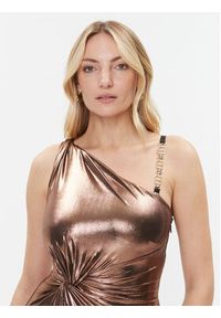 Marciano Guess Sukienka wieczorowa 3BGK0L 6204A Brązowy Regular Fit. Kolor: brązowy. Materiał: syntetyk. Styl: wizytowy