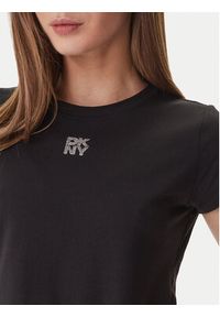 DKNY T-Shirt DJ6T1740 Czarny Regular Fit. Kolor: czarny. Materiał: bawełna #3