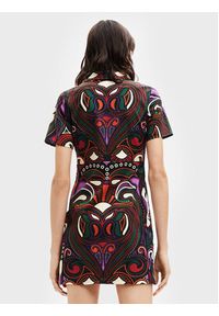 Desigual Sukienka codzienna Celia 22WWVW19 Kolorowy Regular Fit. Okazja: na co dzień. Materiał: bawełna, wiskoza. Wzór: kolorowy. Typ sukienki: proste. Styl: casual #4