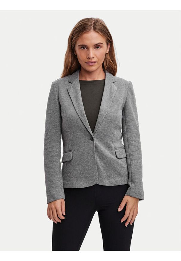 Vero Moda Marynarka Julia 10154123 Szary Regular Fit. Kolor: szary. Materiał: bawełna