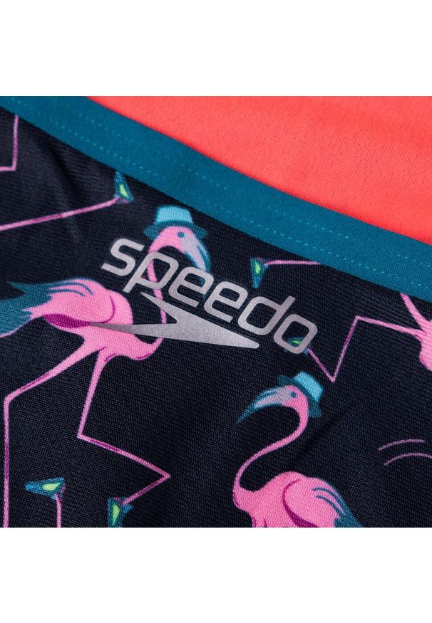 Strój pływacki Speedo Solid V-Back flamingi. Kolor: czarny