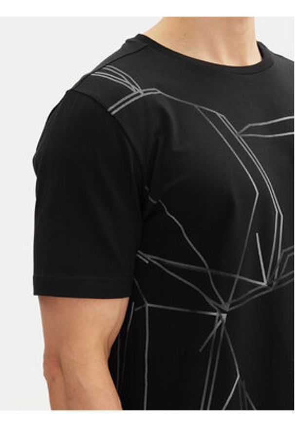 BOSS T-Shirt Beetle 50542048 Czarny Regular Fit. Kolor: czarny. Materiał: bawełna
