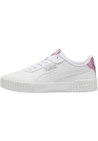 Puma - Damskie Buty Sportowe Carina 2.0 GirlPower. Okazja: na spacer. Kolor: biały. Sport: turystyka piesza