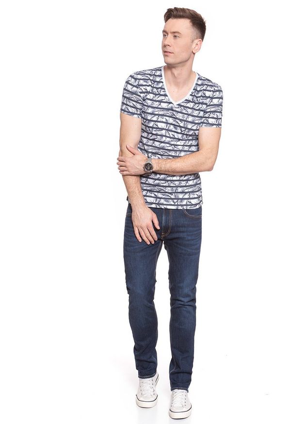 Mustang - T-SHIRT MĘSKI MUSTANG AARON C FLORAL AOP 1009507 11680