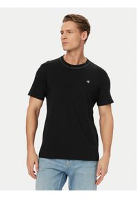 Calvin Klein T-Shirt LV04LF223G Czarny Regular Fit. Kolor: czarny. Materiał: bawełna #1