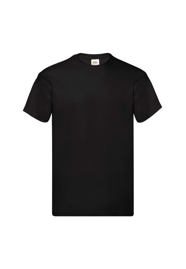 FRUIT OF THE LOOM - Oryginalna Koszulka Męska. Kolor: czarny. Sport: turystyka piesza