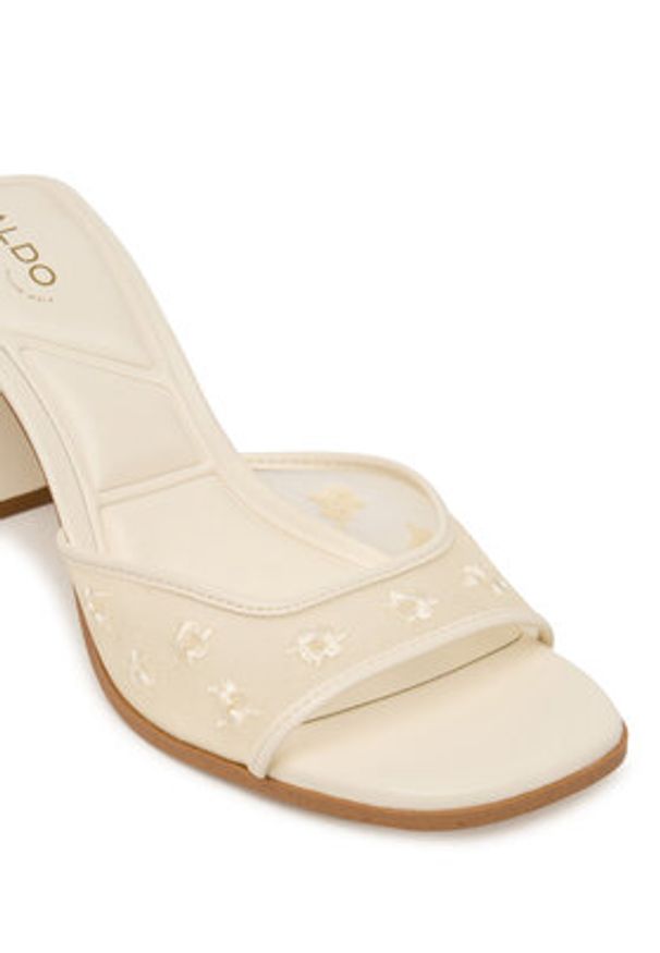 Aldo Klapki Lisarae 14298745 Kremowy. Kolor: kremowy. Materiał: materiał