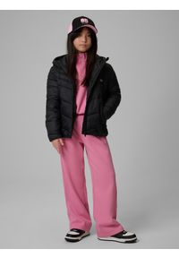 4f - 4F Kurtka z wypełnieniem syntetycznym dziewczęca - czarna 164 (13-14 lat). Okazja: na spacer, na co dzień, na uczelnię. Kolor: czarny. Materiał: syntetyk. Wzór: gładki. Sezon: lato. Styl: casual #2