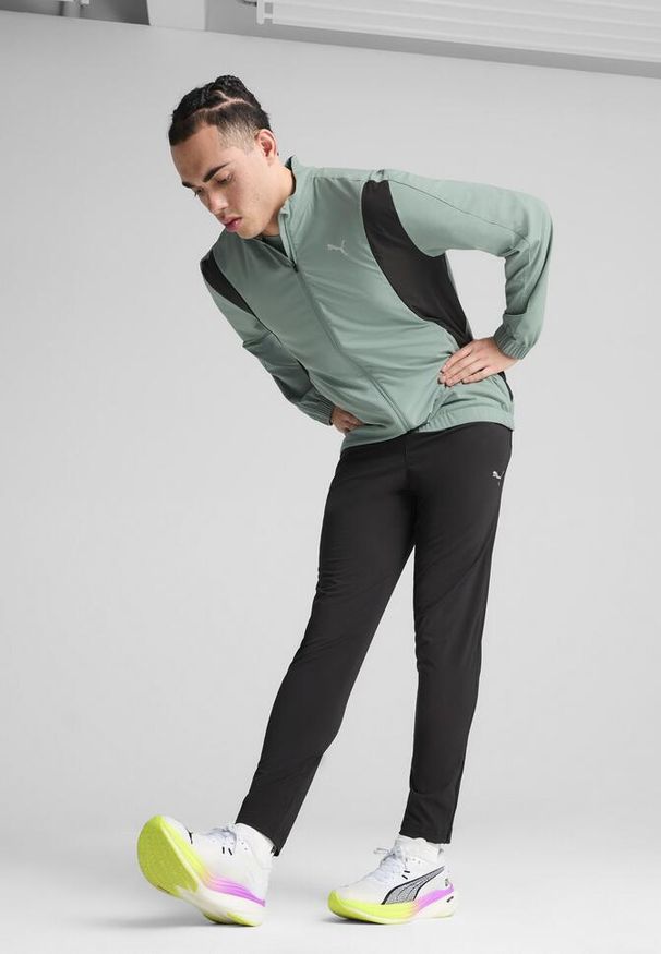 Puma - Męska kurtka do biegania VELOCITY PUMA Green Moon. Kolor: zielony