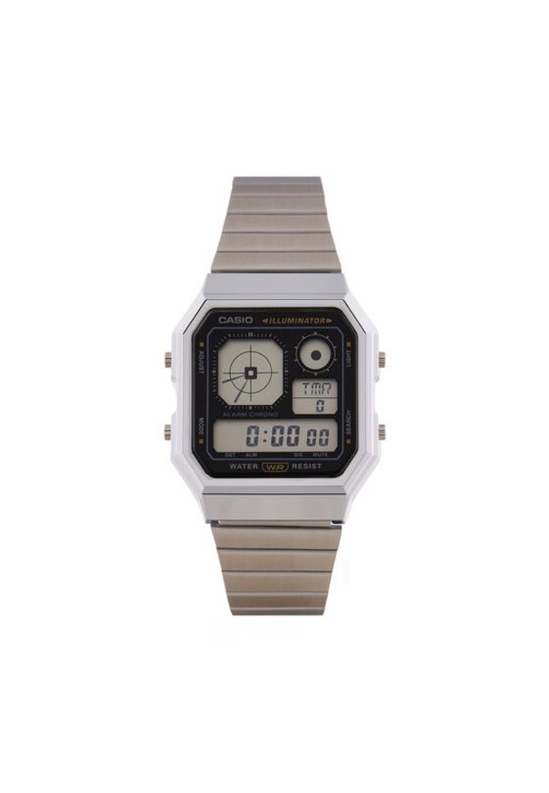 Casio Zegarek A130WE-1AEF Srebrny. Kolor: srebrny