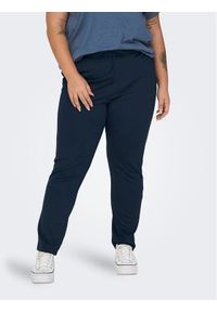 ONLY Carmakoma Spodnie materiałowe Goldtrash 15174938 Niebieski Regular Fit. Kolor: niebieski. Materiał: wiskoza