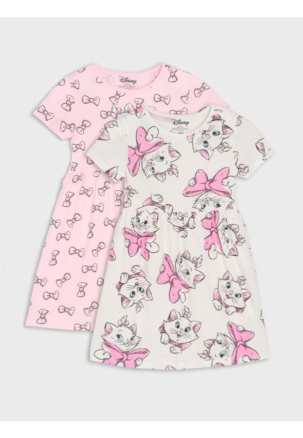 Sinsay - Sukienki 2 pack The Aristocats - kremowy. Kolor: kremowy