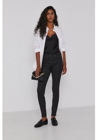 DKNY - Dkny Torba skórzana R12GQO35 kolor czarny. Kolor: czarny. Materiał: skórzane. Rodzaj torebki: na ramię #3