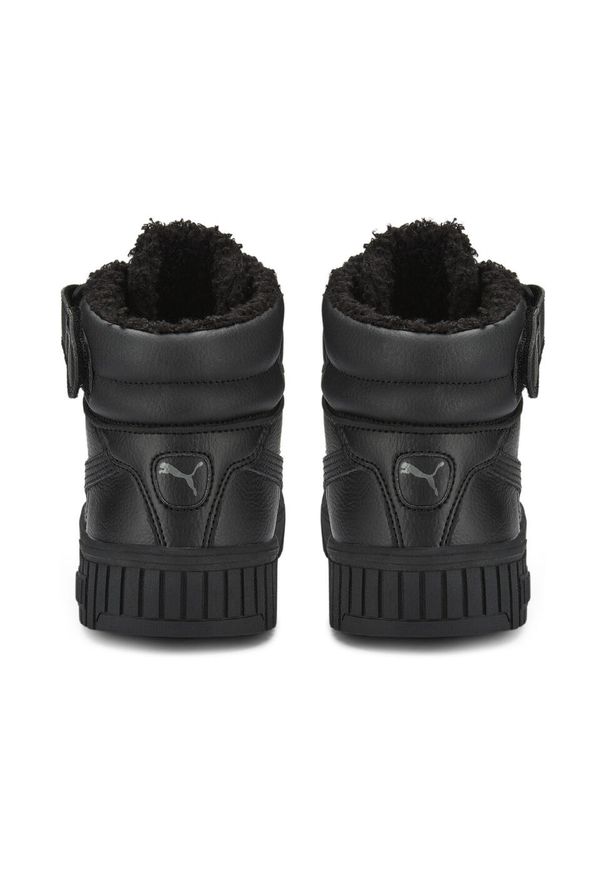 Puma - Damskie sneakersy Carina 2.0 Mid Winter PUMA Black Dark Shadow Gray. Okazja: na plażę. Kolor: czarny, szary, wielokolorowy. Materiał: guma, syntetyk, materiał. Sezon: lato. Sport: turystyka piesza