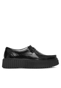 Clarks Półbuty Torhill Bee 26179111 Czarny. Kolor: czarny. Materiał: lakier, skóra