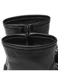 DeeZee Botki H13073A-4 Czarny. Kolor: czarny. Materiał: skóra
