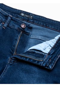 Ombre Clothing - Spodnie męskie jeansowe P942 - niebieskie - XXL. Kolor: niebieski. Materiał: jeans. Styl: klasyczny #7