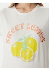 Morgan T-Shirt 261-DLEMON Biały Regular Fit. Kolor: biały. Materiał: bawełna #3