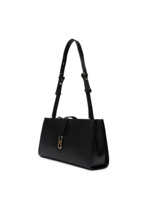 TOMMY HILFIGER - Tommy Hilfiger Torebka Th Libre Shoulder Bag AW0AW17718 Czarny. Kolor: czarny. Materiał: skórzane