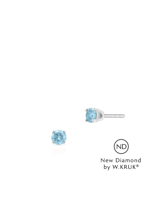 W.KRUK Kolczyki Złote - złoto 585, New diamond by w.kruk 0,40ct - XWK/KB-09B. Materiał: złote. Kolor: złoty. Wzór: aplikacja, kolorowy. Kamień szlachetny: brylant, diament