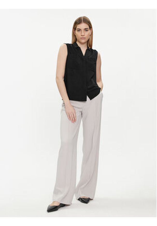 Calvin Klein Koszula K20K207031 Czarny Regular Fit. Kolor: czarny. Materiał: syntetyk