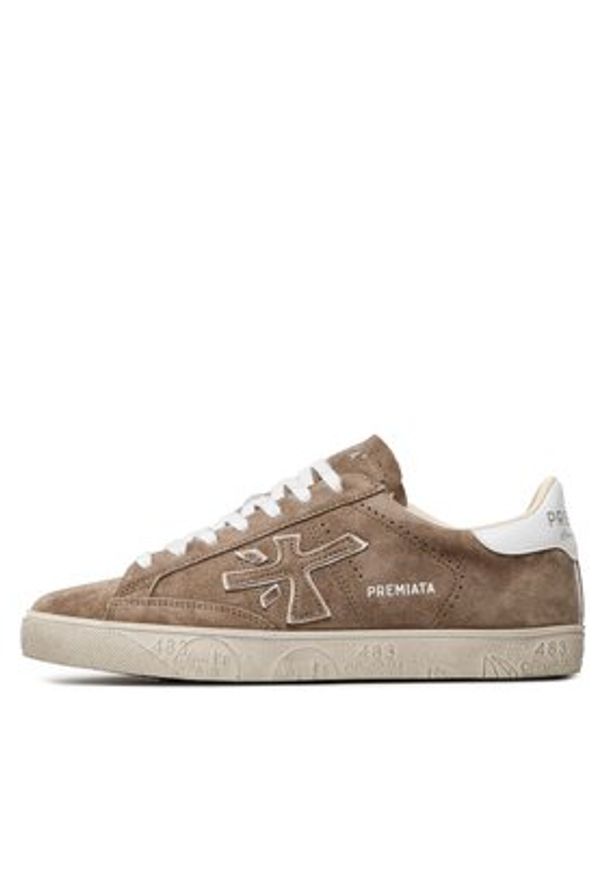 Premiata Sneakersy Steven 6221 Brązowy. Kolor: brązowy. Materiał: zamsz, skóra