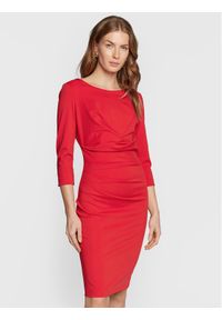 Rinascimento Sukienka koktajlowa CFC0110643003 Czerwony Regular Fit. Kolor: czerwony. Materiał: syntetyk. Styl: wizytowy #1