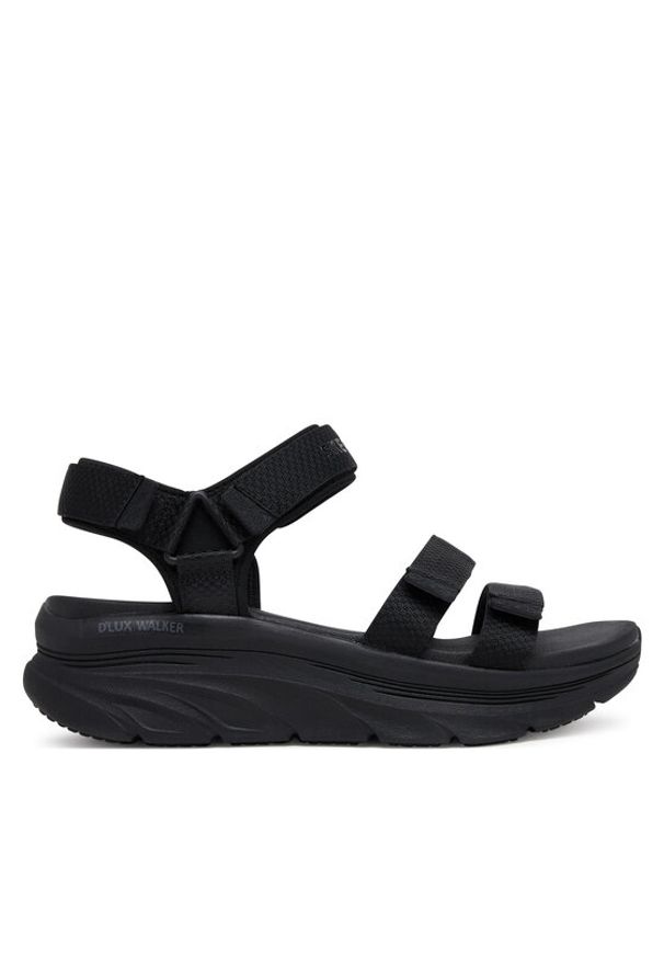 skechers - Skechers Sandały D'Lux Walker-Going-Out Vibes 119828/BBK Czarny. Kolor: czarny. Materiał: materiał