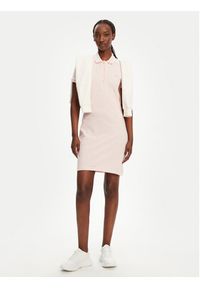 Lacoste Sukienka codzienna EF5473 Różowy Slim Fit. Okazja: na co dzień. Kolor: różowy. Materiał: bawełna. Typ sukienki: proste. Styl: casual #4