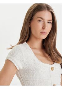 Marciano Guess Sukienka dzianinowa 6RGK48 5852Z Biały Regular Fit. Kolor: biały. Materiał: syntetyk #4
