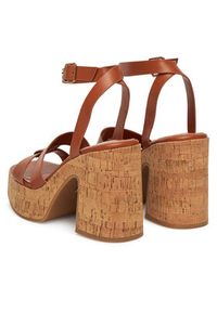 DeeZee Sandały F23858 Brązowy. Kolor: brązowy. Materiał: materiał, syntetyk