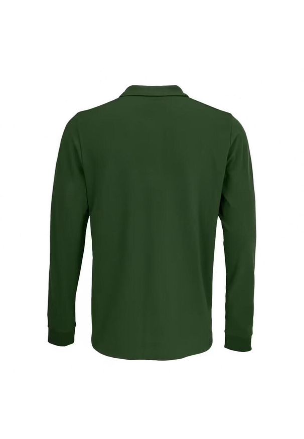 SOL'S - Koszulka Polo Z Długim Rękawem Dla Dorosłych Unisex Polycotton. Okazja: na co dzień. Typ kołnierza: polo. Kolor: zielony. Długość rękawa: długi rękaw. Długość: długie. Styl: casual