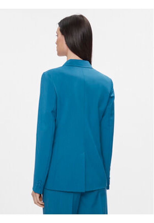 Weekend Max Mara Marynarka Nervoso 2415041041 Niebieski Regular Fit. Kolor: niebieski. Materiał: wełna
