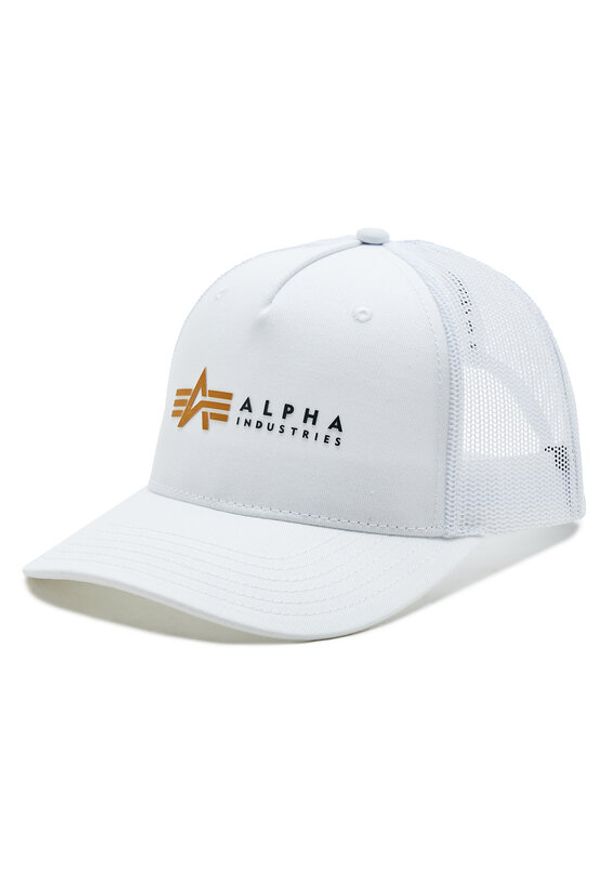 Alpha Industries Czapka z daszkiem Label 106901 Biały. Kolor: biały. Materiał: bawełna, materiał