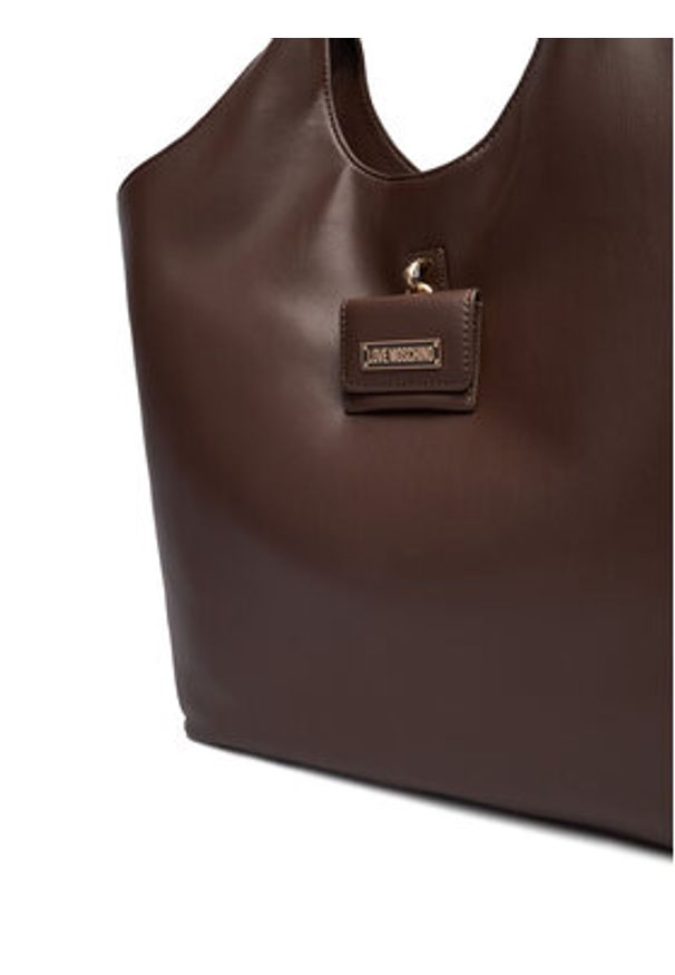 Love Moschino - LOVE MOSCHINO Torebka JC4392PP0NKN0313 Brązowy. Kolor: brązowy. Materiał: skórzane