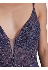 Hey Kyla Sukienka wieczorowa 5AI056HK Fioletowy Regular Fit. Kolor: fioletowy. Materiał: syntetyk. Styl: wizytowy #6