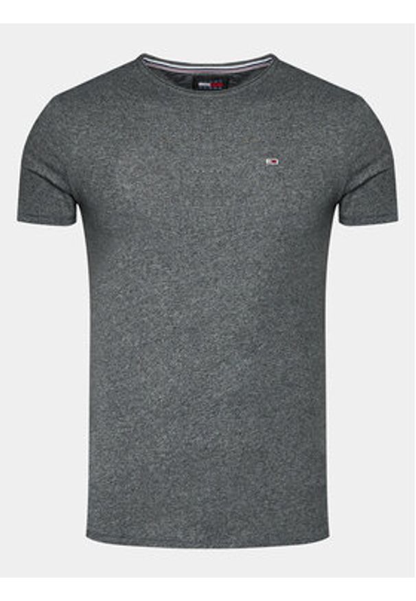 Tommy Jeans T-Shirt Jaspe DM0DM09586 Szary Slim Fit. Kolor: szary. Materiał: bawełna