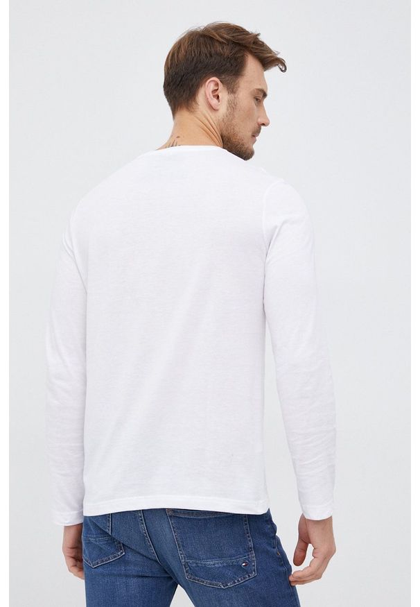 Lacoste - Longsleeve. Okazja: na co dzień. Kolor: biały. Materiał: materiał. Długość rękawa: długi rękaw. Styl: casual