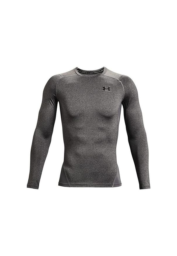 Bluza męskie Under Armour Heatgear Compression Longsleeve. Kolor: wielokolorowy, szary, czarny. Materiał: poliester, materiał. Długość rękawa: długi rękaw