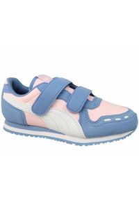 Buty do chodzenia dla dzieci Puma Cabana Racer Sl 20 V Ps. Zapięcie: rzepy. Kolor: różowy. Materiał: materiał, syntetyk. Szerokość cholewki: normalna. Sport: turystyka piesza