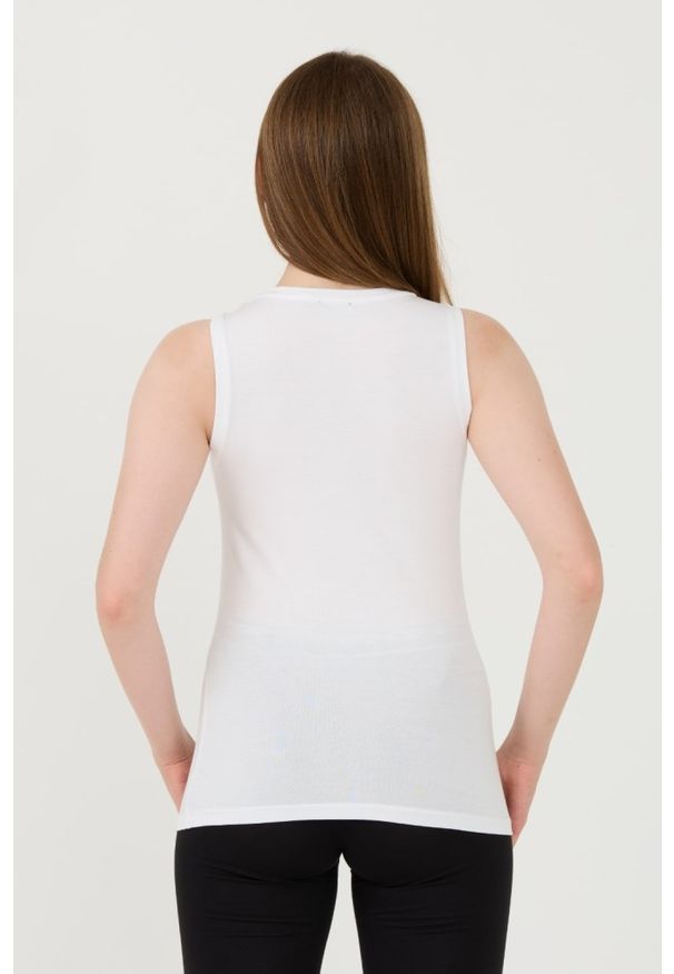 Emporio Armani - EMPORIO ARMANI Biały damski top, Rozmiar S. Kolor: biały