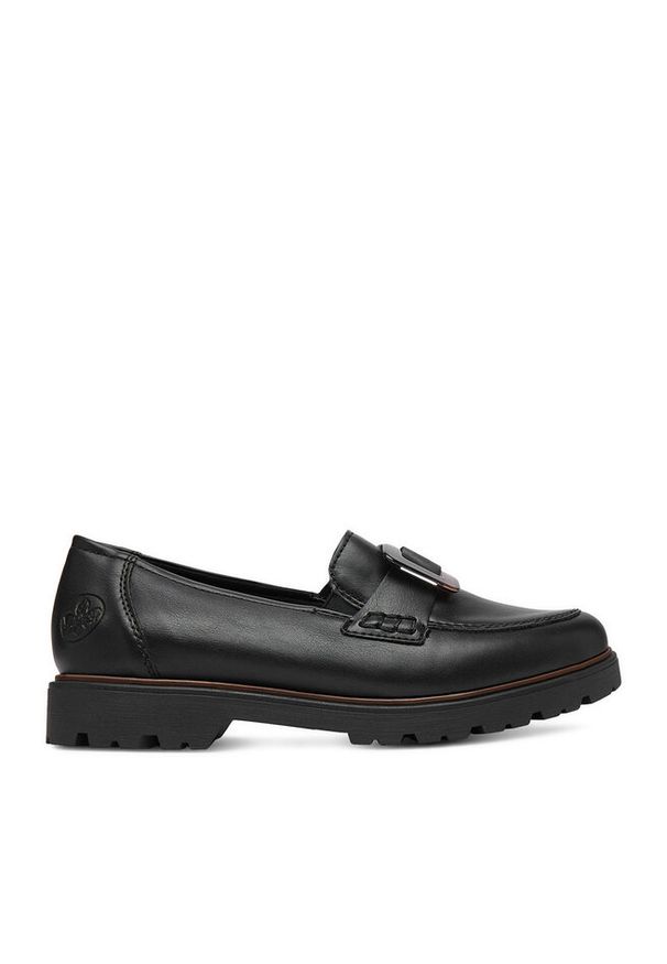 Loafersy Rieker. Kolor: czarny