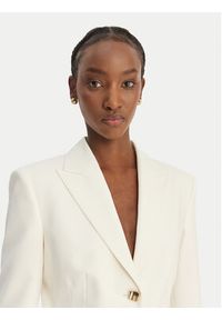 Hugo - HUGO Marynarka Asmalla 50561450 Écru Regular Fit. Kolor: kremowy. Materiał: syntetyk #4