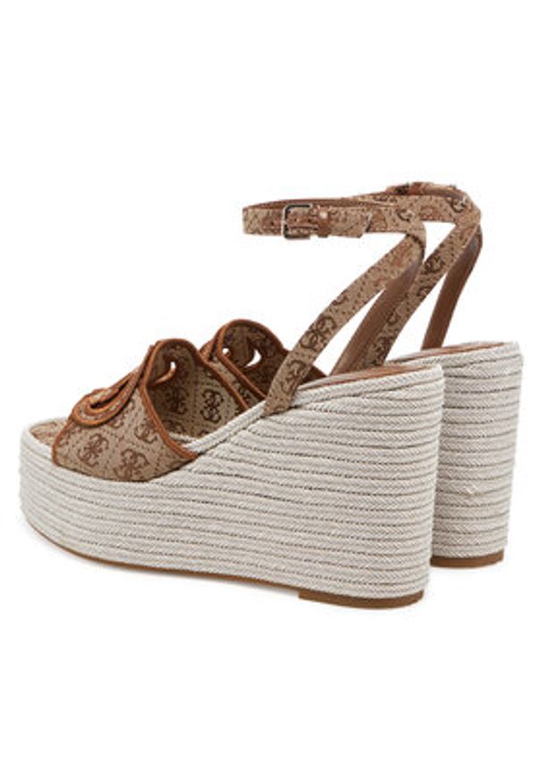 Guess Espadryle FLJTEE FAL04 Beżowy. Kolor: beżowy. Materiał: materiał
