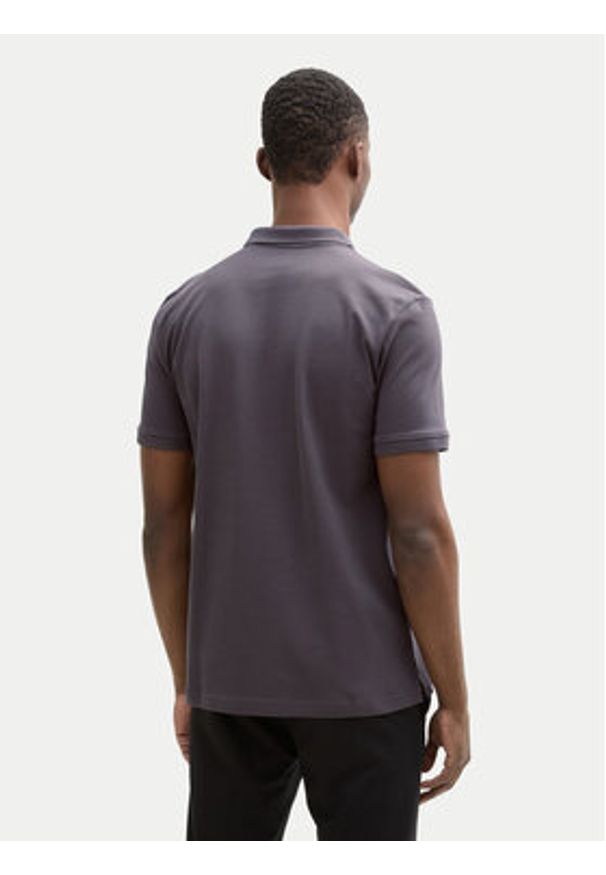 Tom Tailor Denim Polo 1045587 Szary Regular Fit. Typ kołnierza: polo. Kolor: szary. Materiał: bawełna