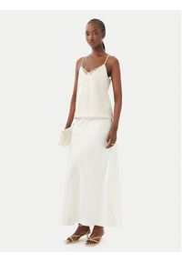 only - ONLY Top Faraya 15380254 Beżowy Regular Fit. Kolor: beżowy. Materiał: syntetyk #5