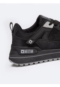 Big-Star - Sneakersy damskie czarne RR374068 906. Okazja: na co dzień. Kolor: czarny. Materiał: materiał