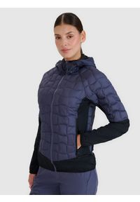 4f - 4F Kurtka puchowa trekkingowa z wypełnieniem Primaloft Black Insulation damska - szara XS. Kolor: szary. Materiał: puch. Technologia: Primaloft. Sport: wspinaczka, turystyka piesza